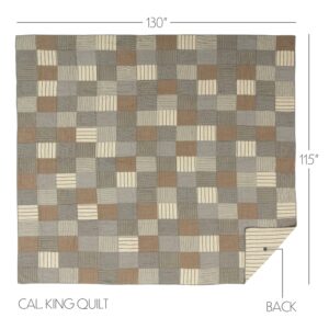 VHC-45724 - Sawyer Mill Charcoal California King Quilt 130Wx115L