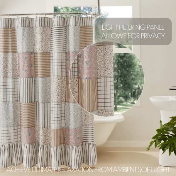 VHC-70163 - Kaila Patchwork Shower Curtain 72x72