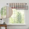 VHC-70145 - Kaila Ticking Blue Ruffled Valance 16x72