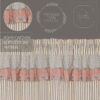 VHC-70145 - Kaila Ticking Blue Ruffled Valance 16x72