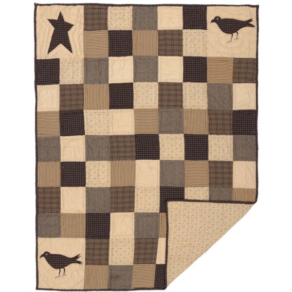 VHC-7197 - Kettle Grove Throw Crow and Star 60x50