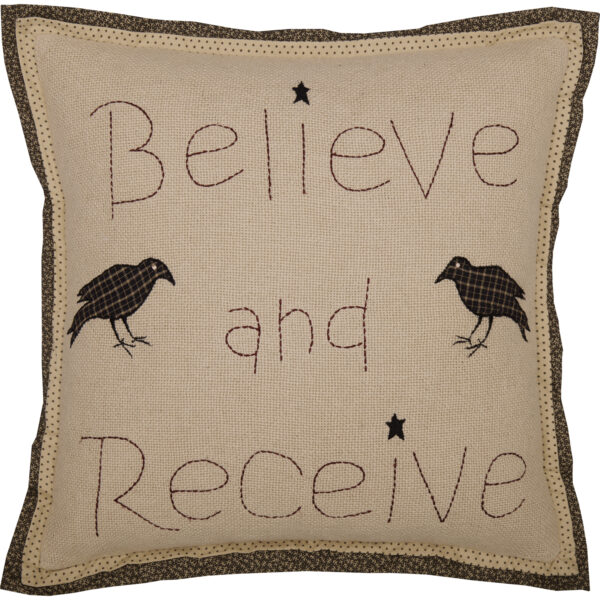 VHC-54617 - Kettle Grove Believe and Receive Pillow 18x18