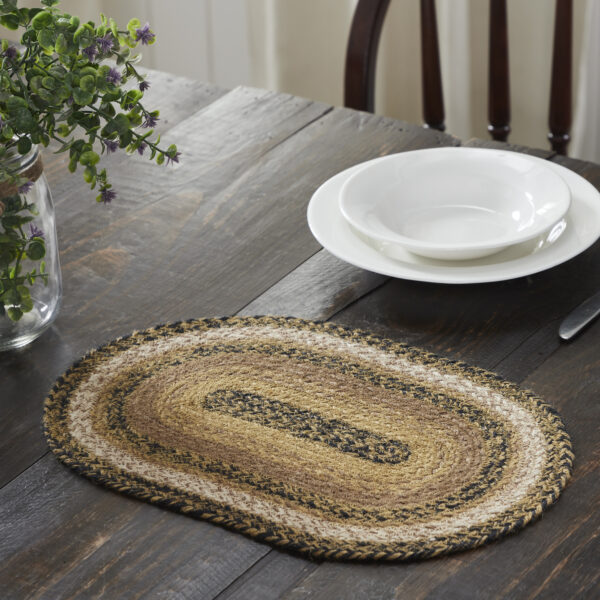 VHC-81386 - Kettle Grove Jute Oval Placemat 10x15