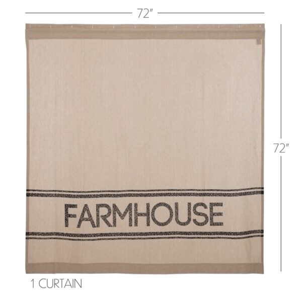 VHC-51296 - Sawyer Mill Charcoal Farmhouse Shower Curtain 72x72