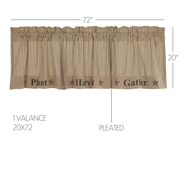 VHC-56765 - Sawyer Mill Charcoal Gather Valance 20x72