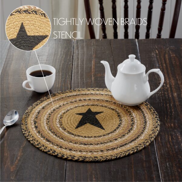 VHC-81394 - Kettle Grove Jute Trivet Stencil Star 15