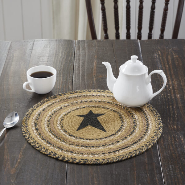 VHC-81394 - Kettle Grove Jute Trivet Stencil Star 15