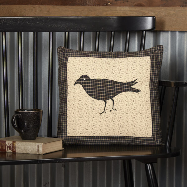 VHC-7165 - Kettle Grove Pillow Cover Crow 16x16