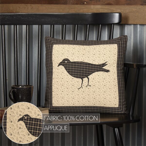 VHC-7165 - Kettle Grove Pillow Cover Crow 16x16