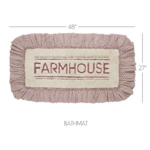 VHC-80289 - Sawyer Mill Red Farmhouse Bathmat 27x48