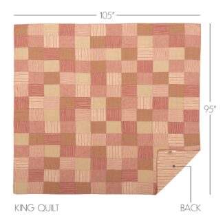 Farmhouse Sawyer Mill Red King Quilt 105Wx95L by April & Olive