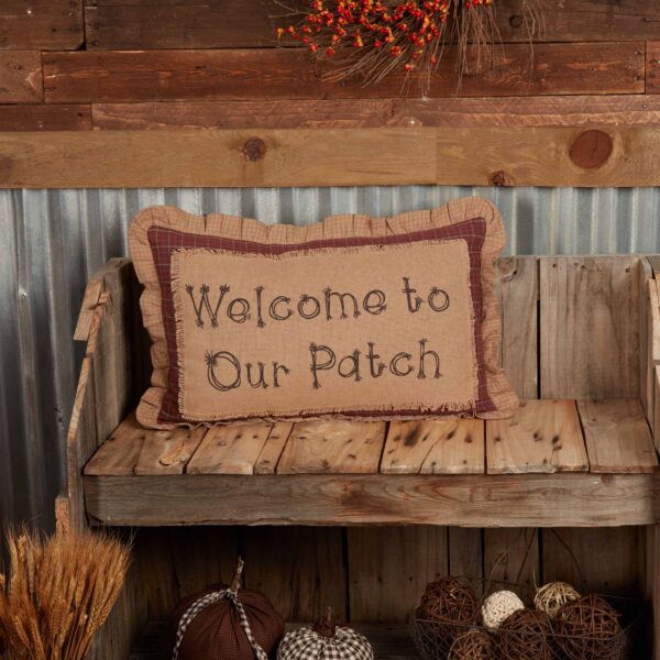 VHC-56730 - Landon Welcome to Our Patch Pillow 14x22