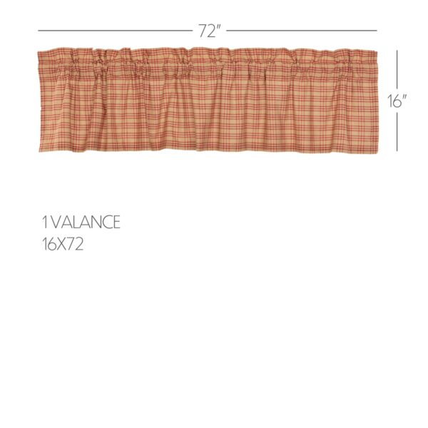 VHC-51962 - Sawyer Mill Red Plaid Valance 16x72