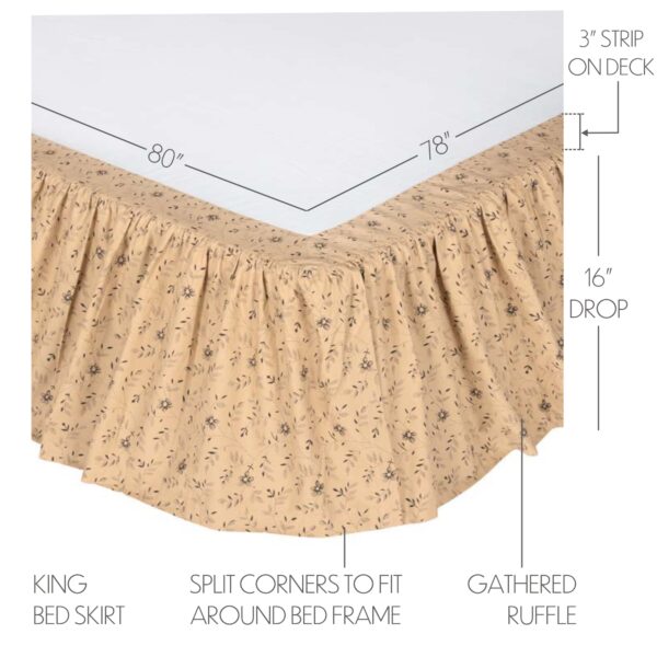 VHC-40378 - Maisie King Bed Skirt 78x80x16