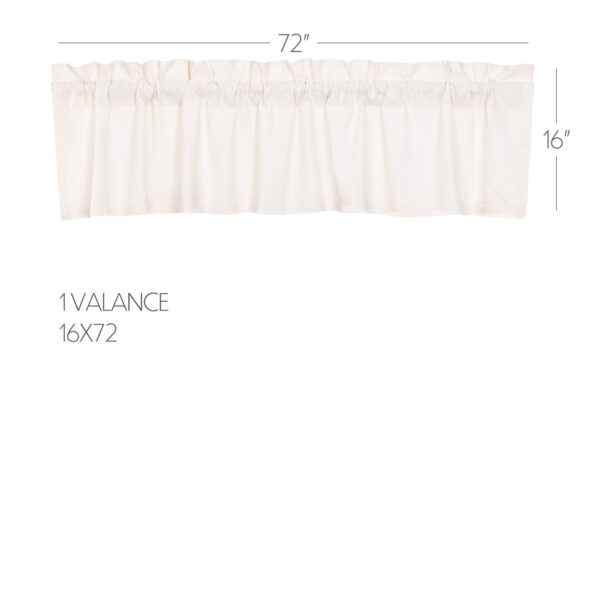 VHC-52211 - Simple Life Flax Antique White Valance 16x72