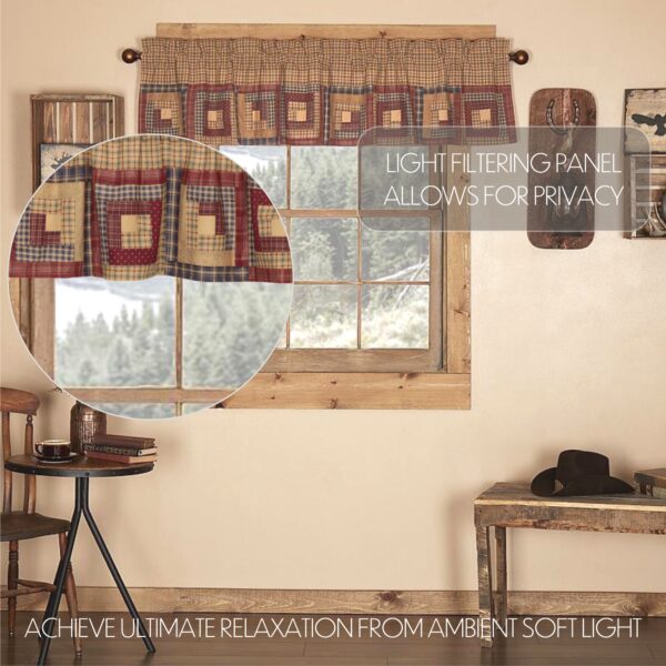 VHC-7510 - Millsboro Valance Log Cabin Block Border 16x72