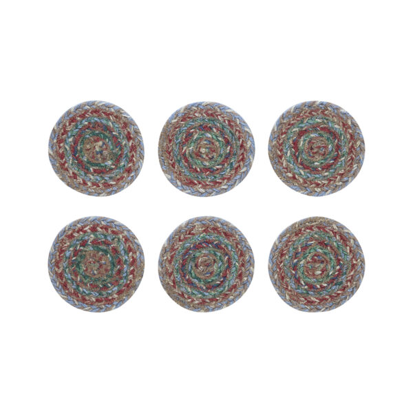 VHC-83523 - Multi Jute Coaster Set of 6