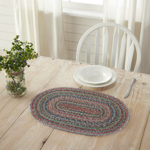 VHC-83528 - Multi Jute Oval Placemat 13x19