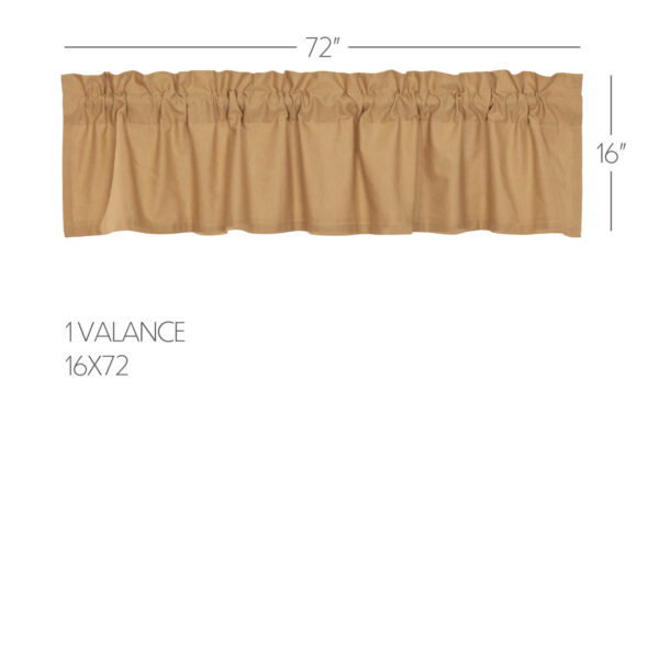 VHC-51980 - Simple Life Flax Khaki Valance 16x72