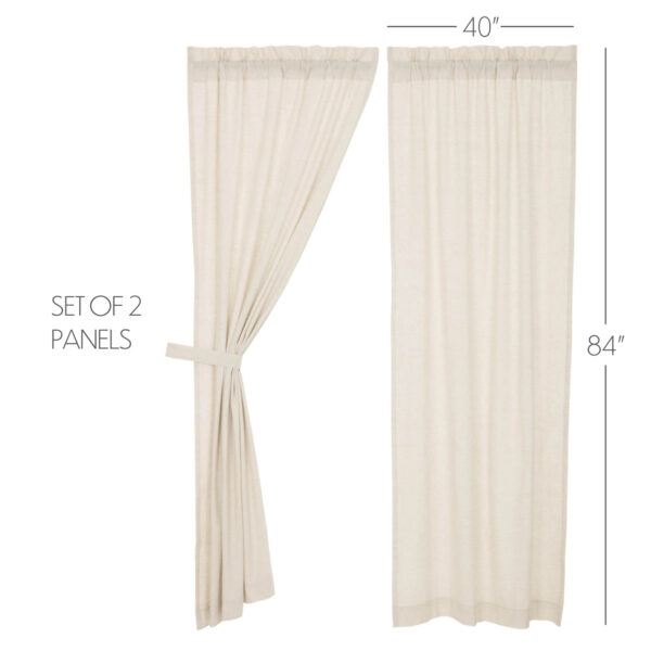 VHC-45631 - Simple Life Flax Natural Panel Set of 2 84x40