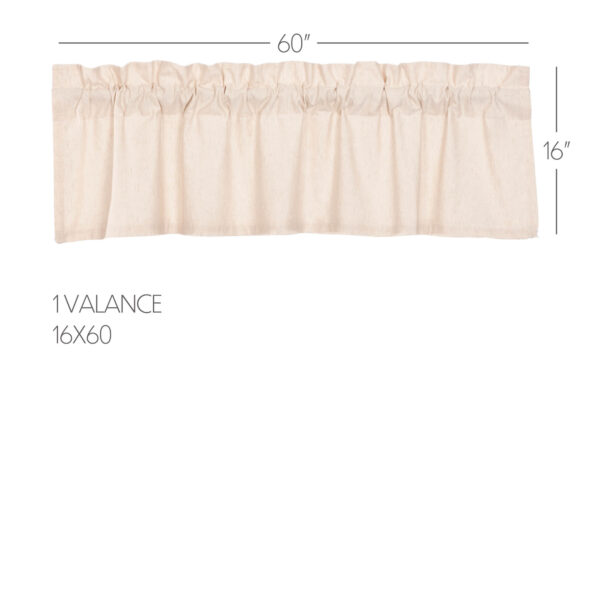 VHC-52301 - Simple Life Flax Natural Valance 16x60