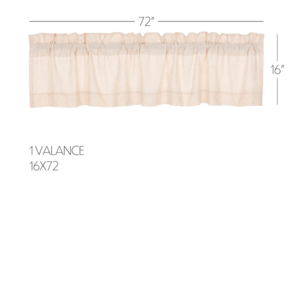 VHC-45638 - Simple Life Flax Natural Valance 16x72