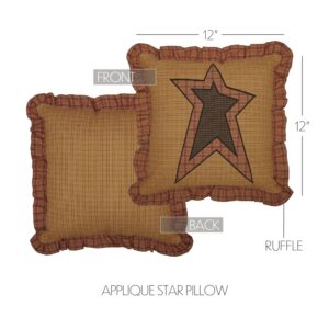 VHC-56781 - Stratton Applique Star Pillow 12x12