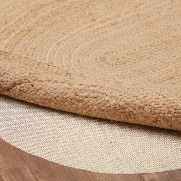 VHC-69386 - Natural Jute Rug Oval w/ Pad 36x60
