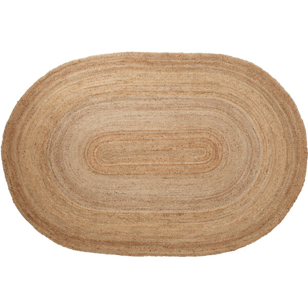 VHC-70703 - Natural Jute Rug Oval w/ Pad 72x108