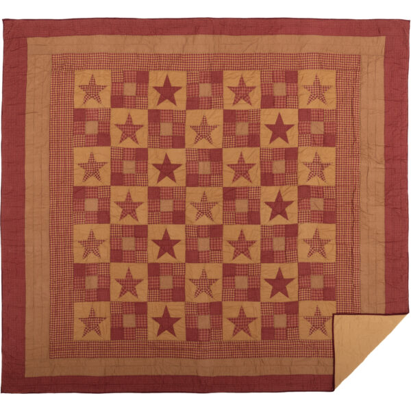 VHC-51248 - Ninepatch Star California King Quilt 130Wx115L