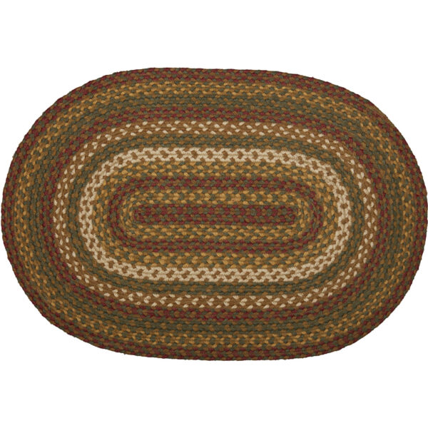 VHC-69707-Tea Cabin Jute Rug Oval w/ Pad 20x30