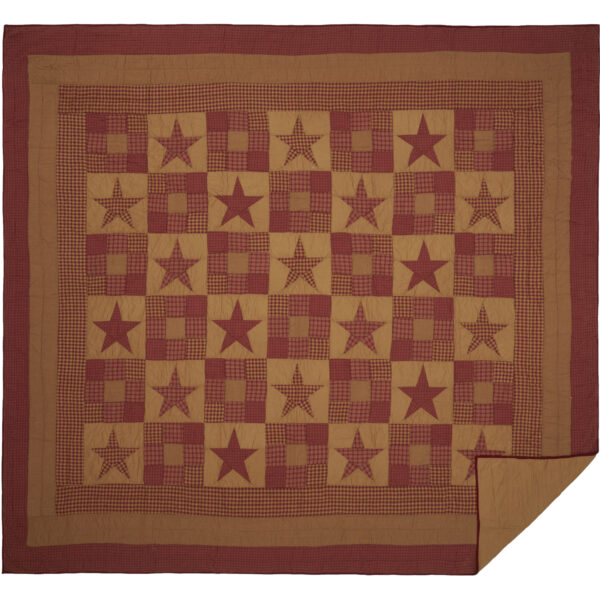 VHC-13609 - Ninepatch Star Luxury King Quilt 105x120
