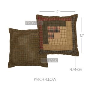 VHC-56790 - Tea Cabin Patch Pillow 12x12
