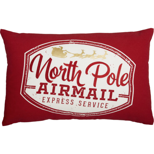 VHC-60359 - North Pole Airmail Pillow 14x22