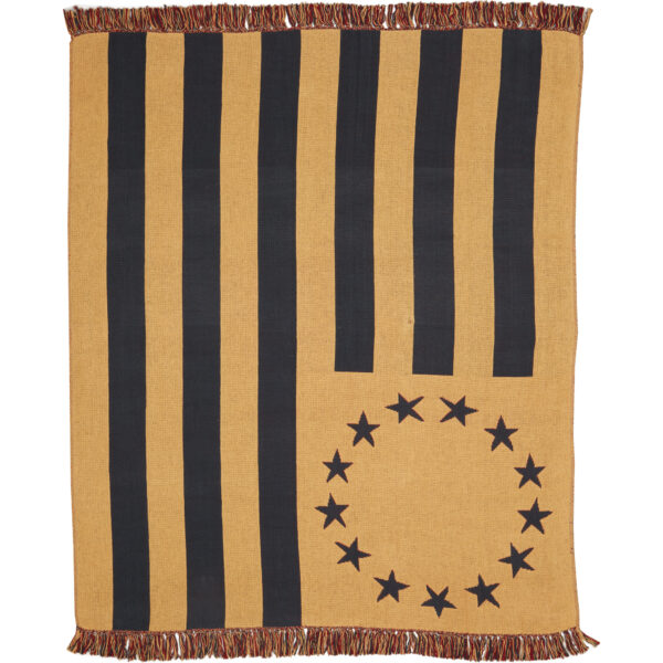 VHC-7616 - Old Glory Throw Woven 50x60