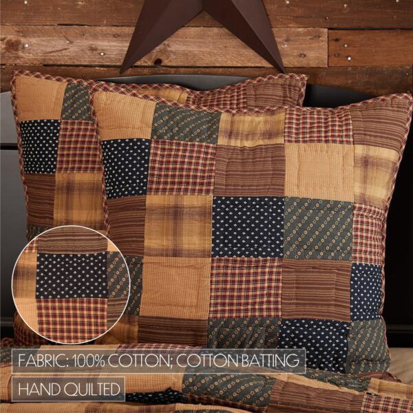 VHC-7683 - Patriotic Patch Euro Sham Quilted 26x26
