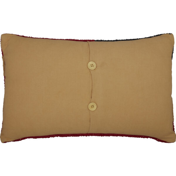 VHC-56747 - Patriotic Patch Flag Hooked Pillow 14x22