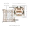 VHC-80549 - Wheat Plaid Give Thanks Pillow 18x18