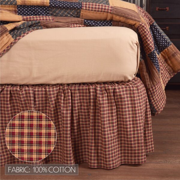 VHC-10440 - Patriotic Patch Queen Bed Skirt 60x80x16