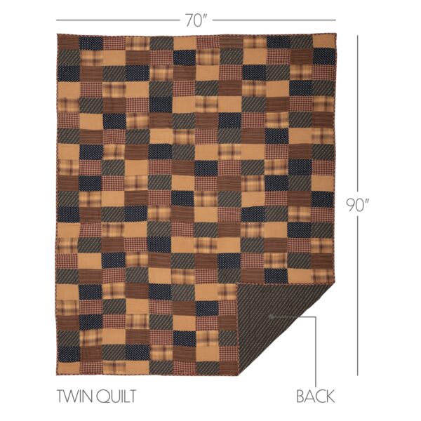 VHC-10450 - Patriotic Patch Twin Quilt 90x70