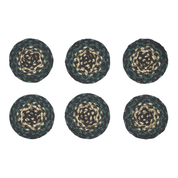 VHC-81398 - Pine Grove Jute Coaster Set of 6