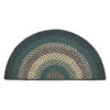 VHC-81408 - Pine Grove Jute Rug Half Circle w/ Pad 16.5x33