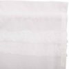 White Ruffled Sheer Petticoat Swag Set of 2 36x36x16 - Image 6