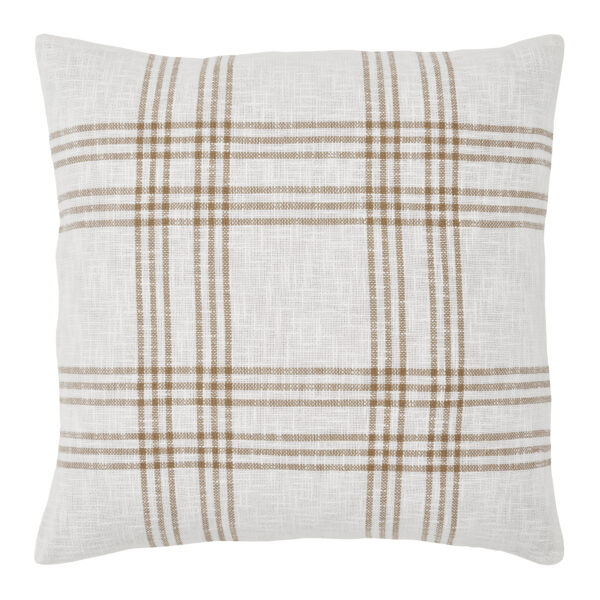 VHC-80536 - Wheat Plaid Fabric Euro Sham 26x26