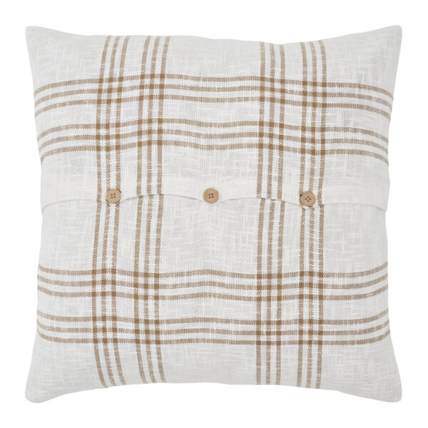 VHC-80536 - Wheat Plaid Fabric Euro Sham 26x26