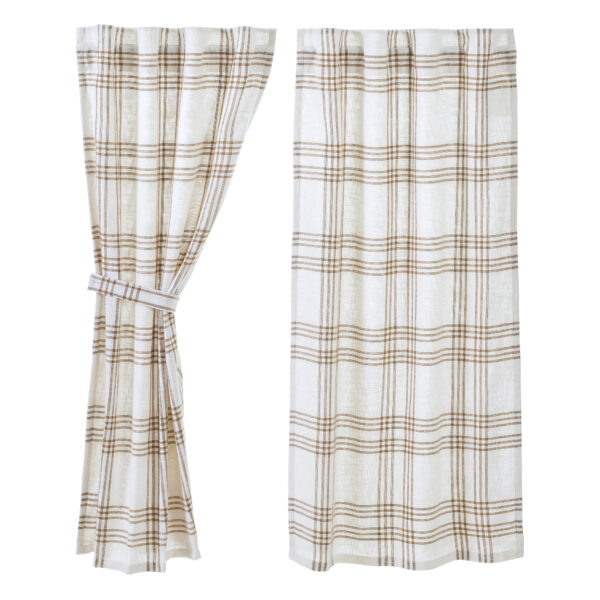 VHC-80542 - Wheat Plaid Short Panel Set of 2 63x36