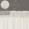 VHC-8320 - Tobacco Cloth Antique White Swag Fringed Set of 2 36x36x16
