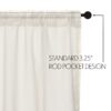 VHC-8320 - Tobacco Cloth Antique White Swag Fringed Set of 2 36x36x16