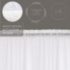 VHC-8611 - White Ruffled Sheer Valance 16x90