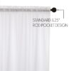 VHC-8611 - White Ruffled Sheer Valance 16x90